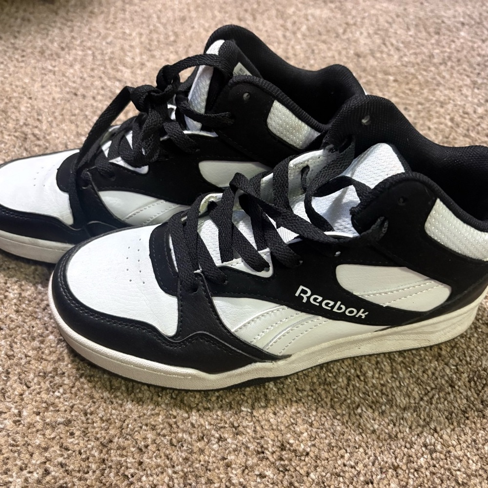 Reebok Kids Black and White Athletic Sneakers